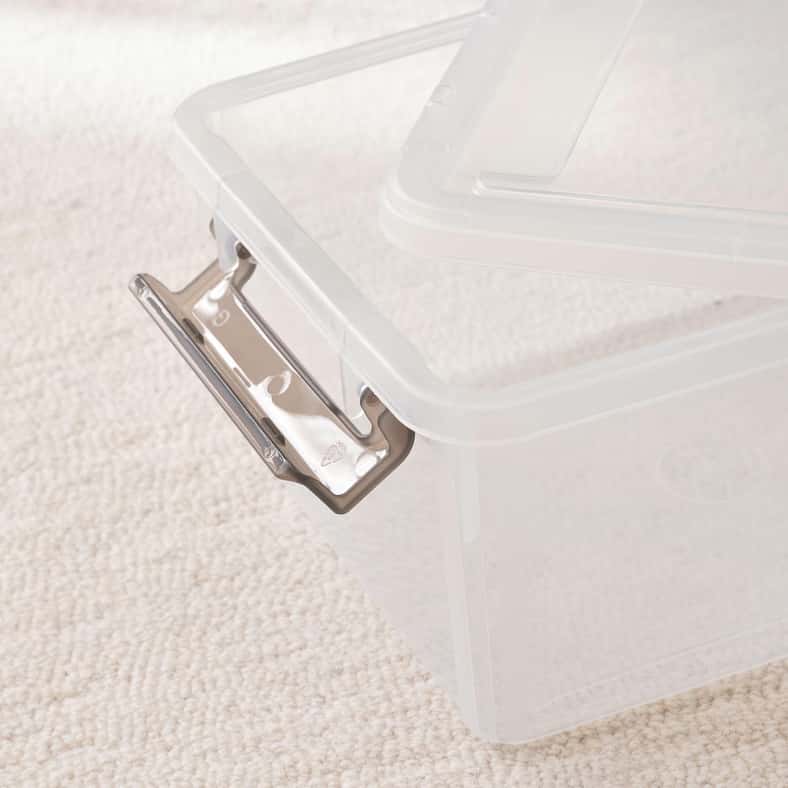 Pan Home Egale Stackable Storage Box with Latching Lid 7L 31.5x23x14.5cm -Clear - Image 2