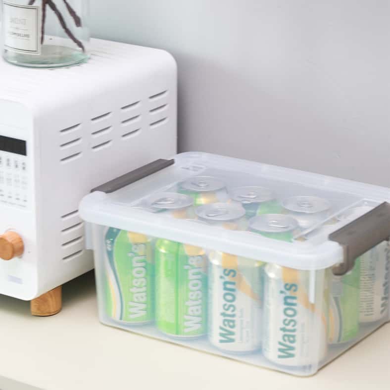 Pan Home Egale Stackable Storage Box with Latching Lid 7L 31.5x23x14.5cm -Clear - Image 5