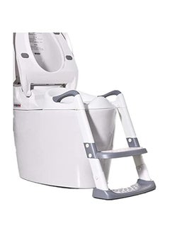 Gonice Potty Training Seat with Step Stool Ladder, Toddler Potty Seat for Kids and Toddler Boys Girls, Splash Guard and Safety Handles (grey)  - Image 3