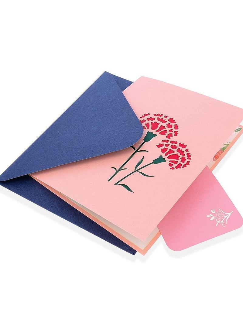 Y&D 1 item Greeting Card, 3D Pop up Flower Bouquet Card - Blank Anniversary, Wedding or Party Invitation For Wife, Mom, Sister, Grandma, Daughter and Girlfriend  - Image 4