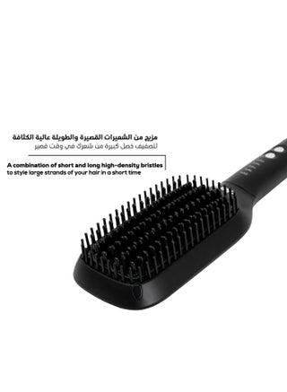 Sleek Hot Brush Large Thermal Hair Brush, Negative Ion Anti-Frizz Hair Straightening Brush, 5 Heat Settings, Auto Shut-Off 45 Min, 360° Swivel Cord, Type G Plug, 560W, Black - view 5