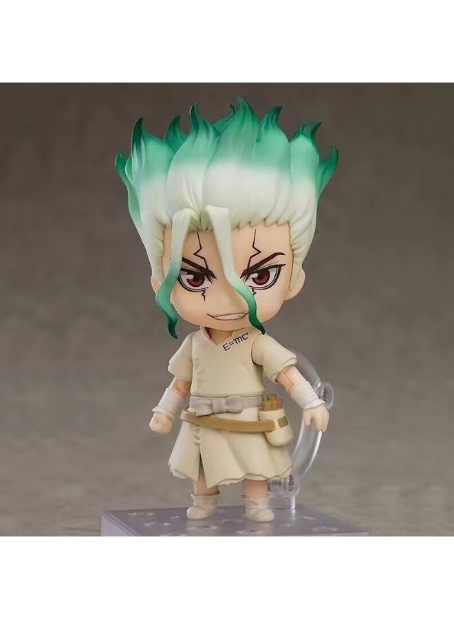 عام الدكتور حجر إيشيجامي سينكو المنقولة استبدال الوجه دمية نموذج الديكور سطح المكتب الديكور لعبة هدية للعائلة والأصدقاء - Image 1