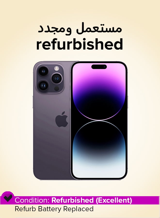Apple Refurbished - iPhone 14 Pro Max 256GB Deep Purple 5G With Facetime - International Version - Image 1