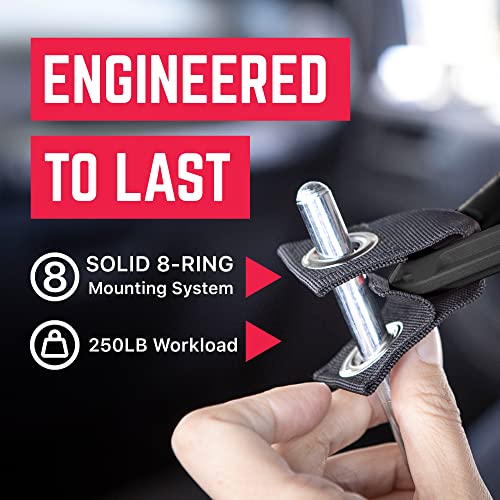 GPCA GP BackGrip PRO, Headrest Car Passenger Hand Grip for Truck & Car Wrangler JL JT JK Handle for Offroad, Kids & Seniors, Patented Jeep Accessories, Aluminum,Jet Black, 2-Pack - Image 4