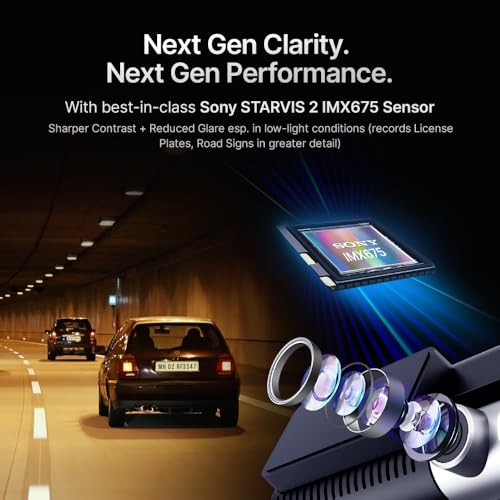 Qubo Car Dashcam Pro 3K [2026 Edition] Sony STARVIS 2 IMX675 Sensor| Dual Channel | Hero Group | NightPulse Vision | 5MP UHD Front Wide, 2MP FHD Rear | 3.2" LCD| Built-in GPS, Wi-Fi, Mic|1TB Storage - Image 4