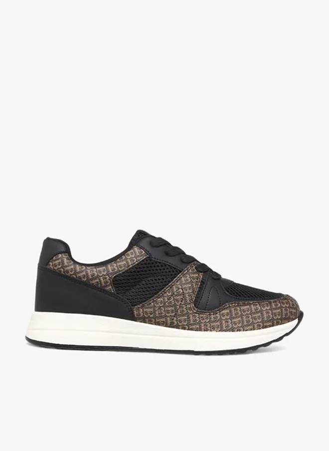Flora Bella By Shoexpress Flora Bella Women Mongram Print Lace-Up Sneakers