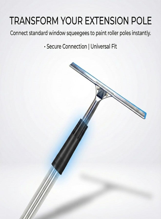 Bruislard 2 Pcs Squeegee Adapter, Changes The Threaded Tip to a Standard Friction Taper Fit, Broom Handle Adapter - Image 4