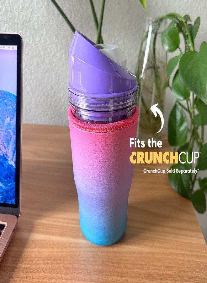 CrunchCup The GoatCoat Thermocooler - A Reusable Neoprene Insulator Sleeve for Iced Coffee Cups, Large Cold Beverages, and More (Sunset) - Image 3