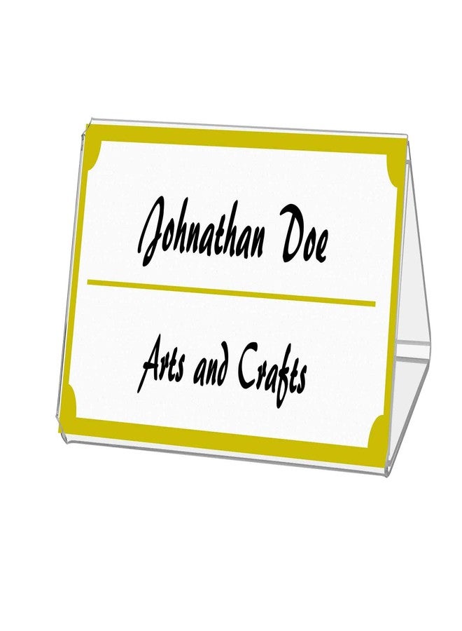 Marketing Holders Three Sided Sign Holder 5 x 7 Inch Multi Panel Layout Table Tent Display Documents Itinerary Agenda Office Hours Instructions Clear Acrylic in Offices Workplaces Libraries by Marketing Holders - Image 5