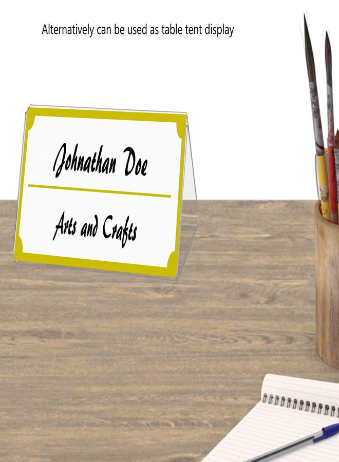 Marketing Holders Three Sided Sign Holder 5 x 7 Inch Multi Panel Layout Table Tent Display Documents Itinerary Agenda Office Hours Instructions Clear Acrylic in Offices Workplaces Libraries by Marketing Holders - Image 3