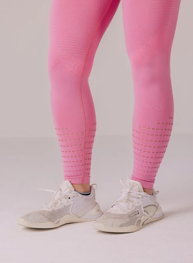 بالم فيت Palmfit Women Pink Balance Seamless Active Leggings