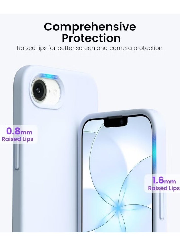 Gulf Trend iPhone 17e Soft Silicone Case with Premium Microfiber Lining, Shockproof Anti-Scratch Protective Cover, Slim Flexible Phone Case, Raised Camera & Screen Protection, Anti-Fingerprint Comfortable Grip, Precise Cutouts, Lightweight Cover for iPhone 17e 6.1 Inch - Image 3