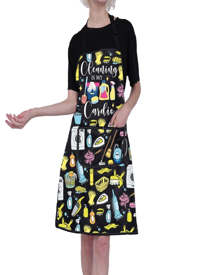 BNQL Cleaner Apron with Pockets Cleaning Service Gift Cleaning Lady Gift Cleaning Is My Cardio Housekeeping Gift Housekeeper Apron - Image 5