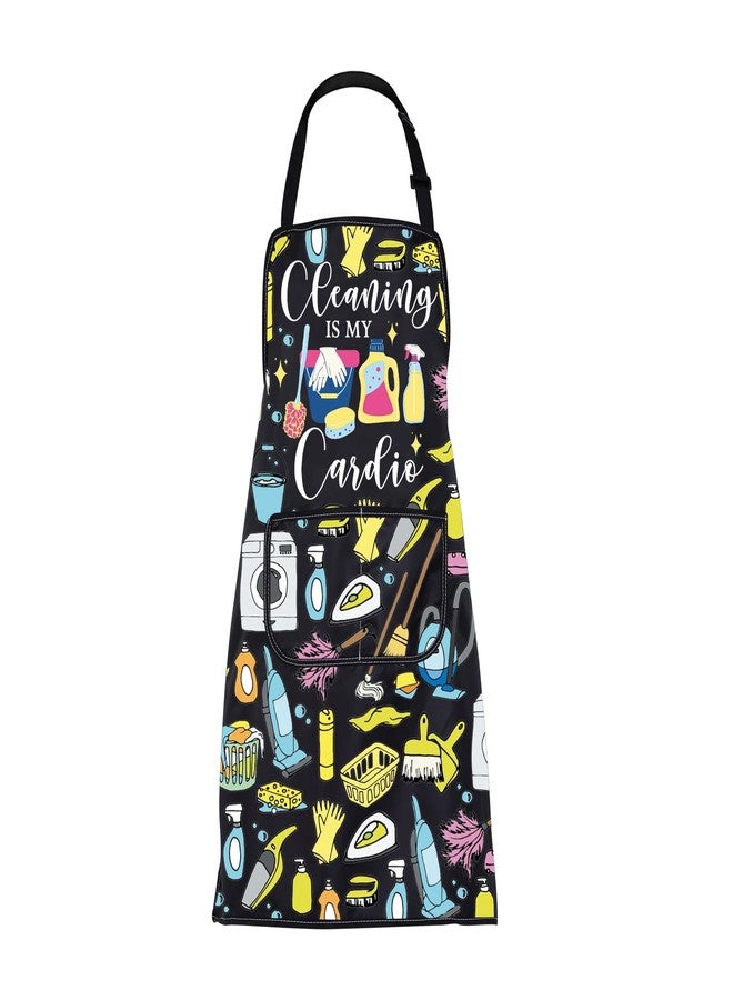 BNQL Cleaner Apron with Pockets Cleaning Service Gift Cleaning Lady Gift Cleaning Is My Cardio Housekeeping Gift Housekeeper Apron - Image 1
