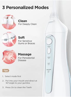 Fairywill Intelligent Ultrasonic Toothbrush And Oral Irrigator Water Flosser Oral Care Combo Pack USB Rechargeable 3 Modes 300ML 10 Piece  - Image 2