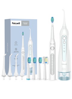 Fairywill Intelligent Ultrasonic Toothbrush And Oral Irrigator Water Flosser Oral Care Combo Pack USB Rechargeable 3 Modes 300ML 10 Piece  - Image 1