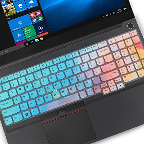 MUBUY-GOL غطاء لوحة مفاتيح لجهاز Lenovo ThinkPad E15 بحجم 15.6 بوصة الجيل 4/3/2، ThinkPad L15 الجيل 2/1، ThinkPad T15 T15p T15g P15 P15s P15v الجيل 3/2/1، ThinkPad E580 E590 E595 L580 L590 P52 P53 P72 P73 T570 T575 T580 T590 - Image 4