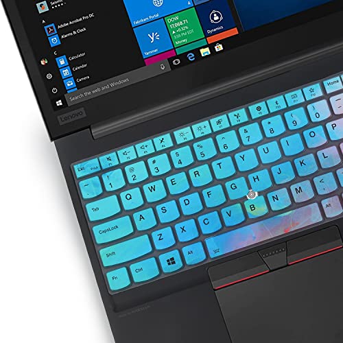 MUBUY-GOL غطاء لوحة مفاتيح لجهاز Lenovo ThinkPad E15 بحجم 15.6 بوصة الجيل 4/3/2، ThinkPad L15 الجيل 2/1، ThinkPad T15 T15p T15g P15 P15s P15v الجيل 3/2/1، ThinkPad E580 E590 E595 L580 L590 P52 P53 P72 P73 T570 T575 T580 T590 - Image 3