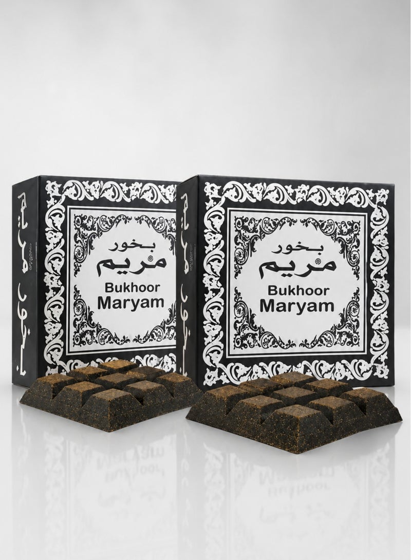 Bakhoor Oudh Sandal Incense 80g (2 x 40g) – Premium Arabic Incense Solid Perfume Bars with Long Lasting Fragrance | Home Fragrance for Relaxation & Refreshing Ambience