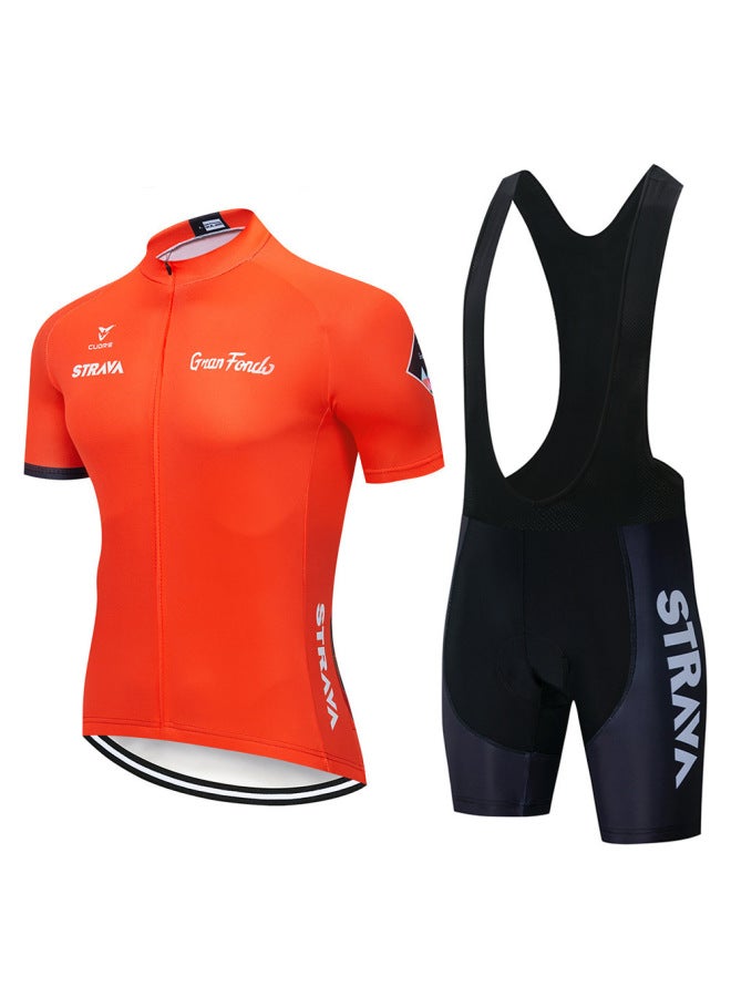 Strav Tour De France Short-sleeved Suit Men's And Women's Summer Breathable Road Mountain Bike Suit