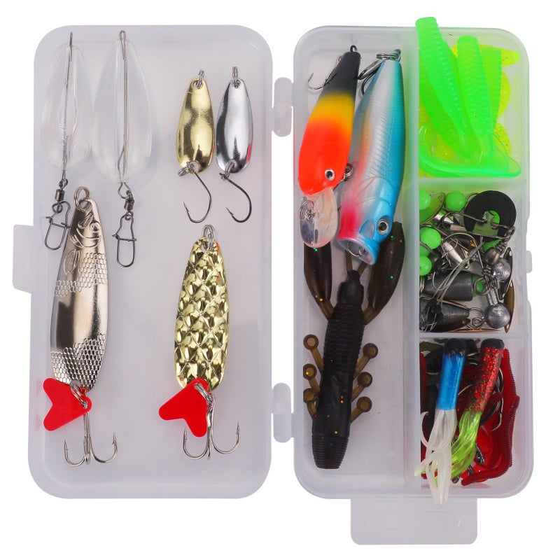 WeiHeng Fishing Tool Kit Fishing Hook Remover Tool Fish Lip Gripper Digital Fish Scale Fishing Pliers with Fishing Lures Baits Tackle - Image 4