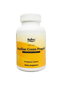 Brazilian Green Propolis Pure Propolis Extract – Natural Freeze-Dried Extract with Atrepillin-C ad Phenols to Support Respiratory, Gastrointestinal, and Immune Function – 60 Capsules