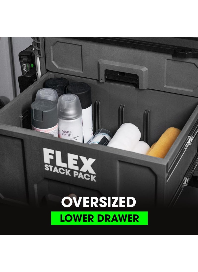 FLEX FLEX STACK PACK Storage System 2Drawer Tool Box  FS1106  - Image 4