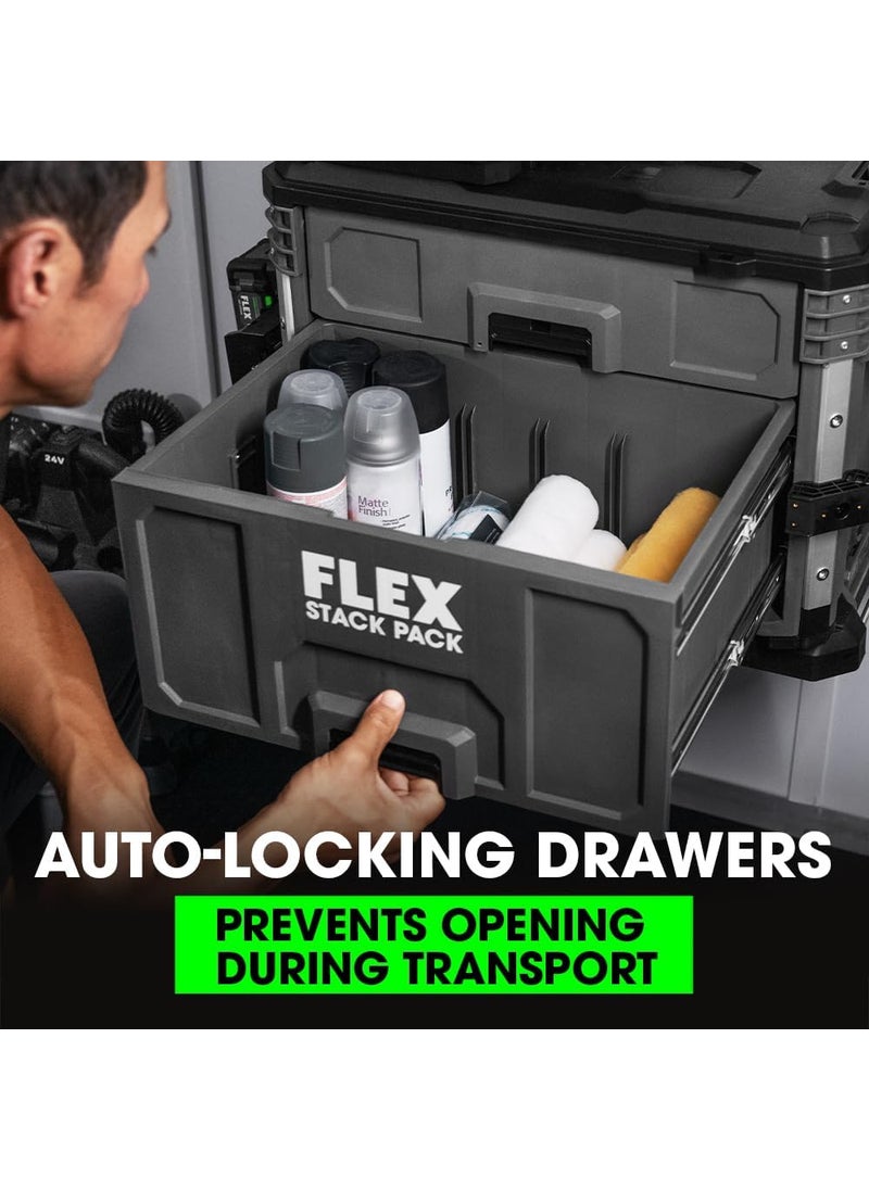 FLEX FLEX STACK PACK Storage System 2Drawer Tool Box  FS1106  - Image 2