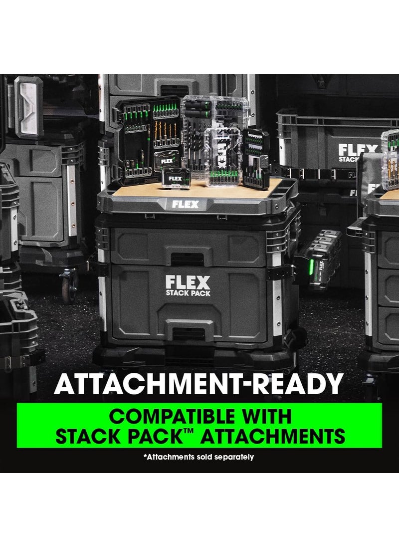 FLEX FLEX STACK PACK Storage System 2Drawer Tool Box  FS1106  - Image 3