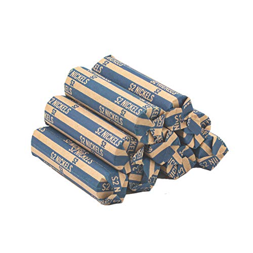 CAROUSELCHECKS Nickel Coin Wrappers, 100 Flat Striped Coin Wrappers - Image 5