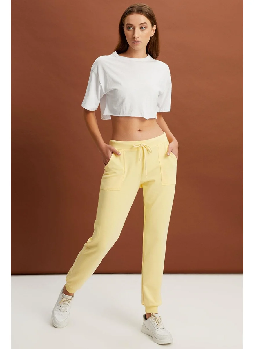 الكسندر جاردي Elastic Waist Tracksuit Bottoms (UN-370062-TEKALTPNTPNT)