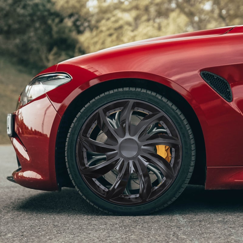 🚗 غطاء سيارة مقاس 4 إنش 4 قطع ملحقات تعديل السيارات لون عشوائي - Image 3