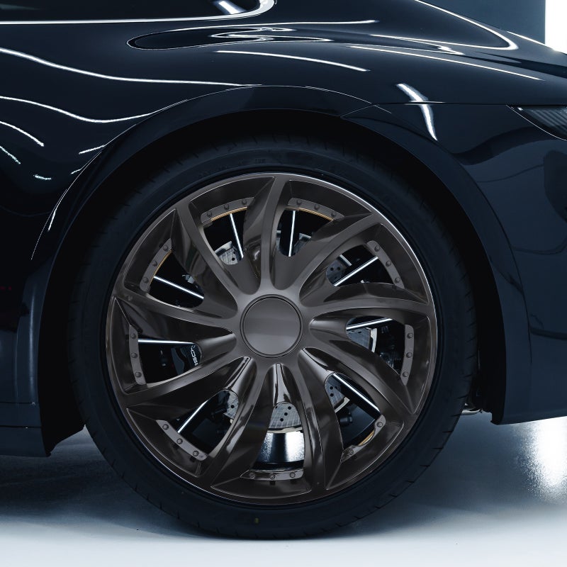 🚗 غطاء سيارة مقاس 4 إنش 4 قطع ملحقات تعديل السيارات لون عشوائي - Image 5