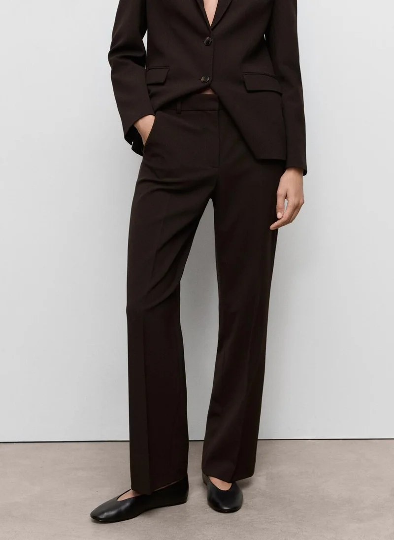 مانجو Straight-fit suit trousers