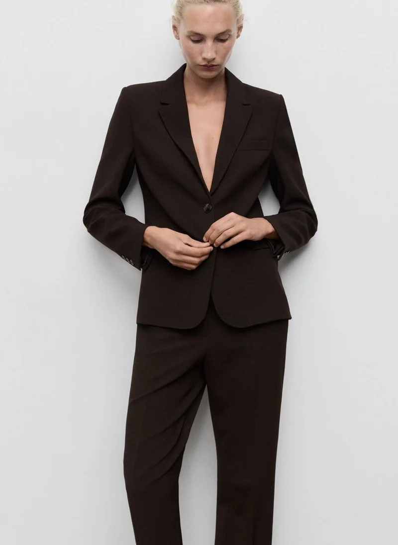 مانجو بنطلون بدلة بقصة مستقيمة