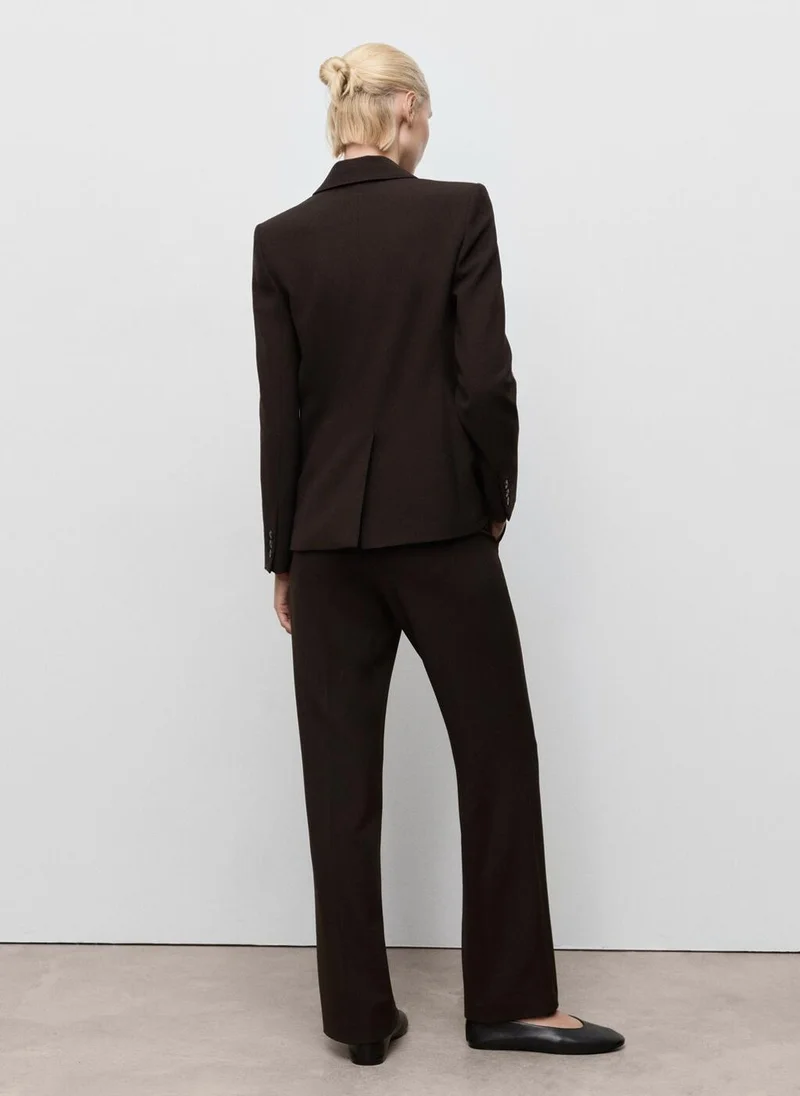 مانجو Straight-fit suit trousers