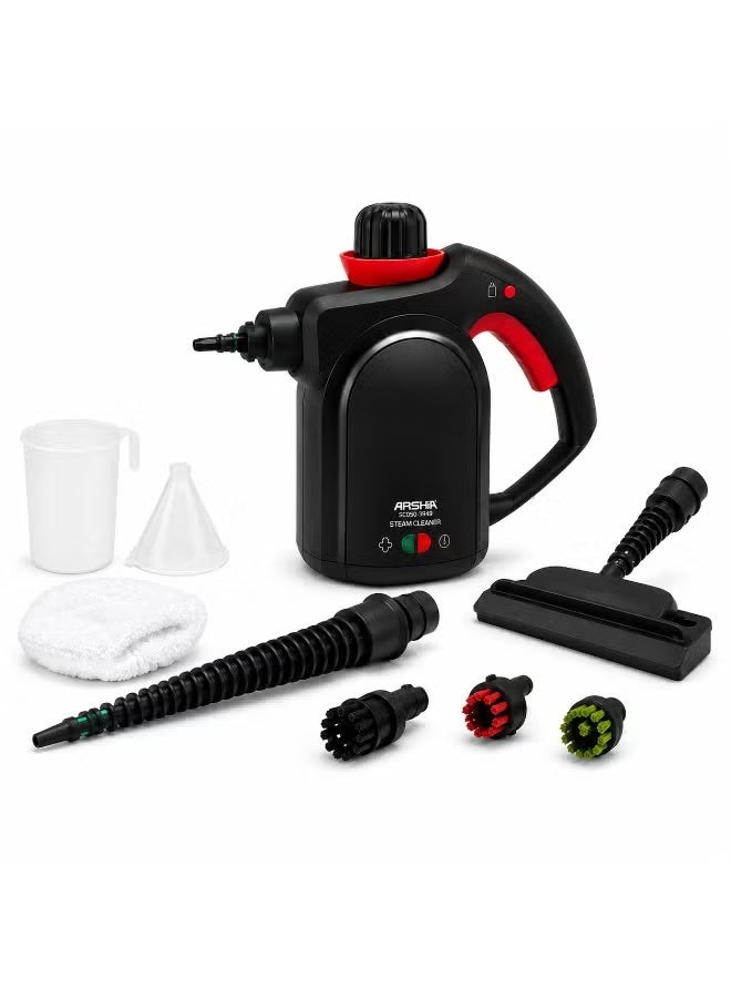 ARSHIA SC050-3949 Portable Steam Cleaner, 950–1100W, 3 Bar Steam Pressure, with Hose, Nozzles and Multiple Brushes for Cleaning Kitchens, Bathrooms, Floors, Windows and Upholstery - Image 1