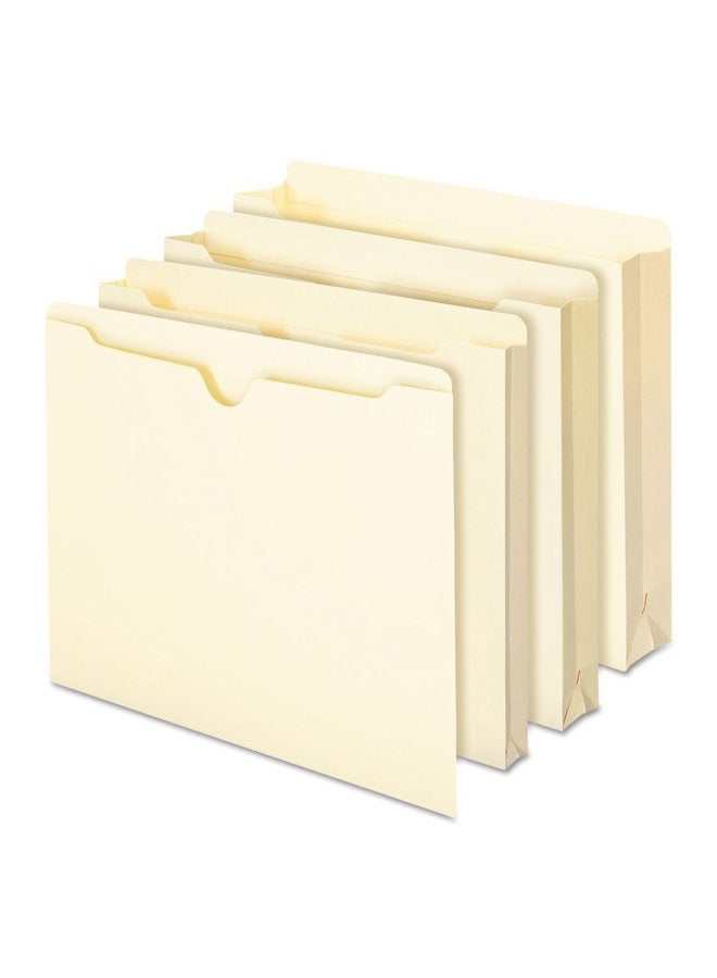Smead File Jacket, Reinforced Straight-Cut Tab, Flat-No Expansion, Letter Size, Manila, 100 per Box (75500) - Image 5