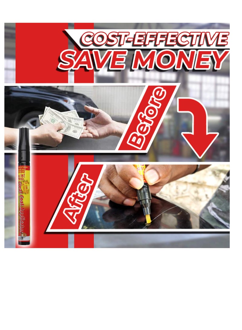 SYOSI Car Scratch Eraser Pen, 5 Pcs Touch up Paint for Cars, Automotive Car Paint Scratch Repair Pen, Car Scratch Repair Remover Pen, Auto Easy Scratch Fix - Image 2