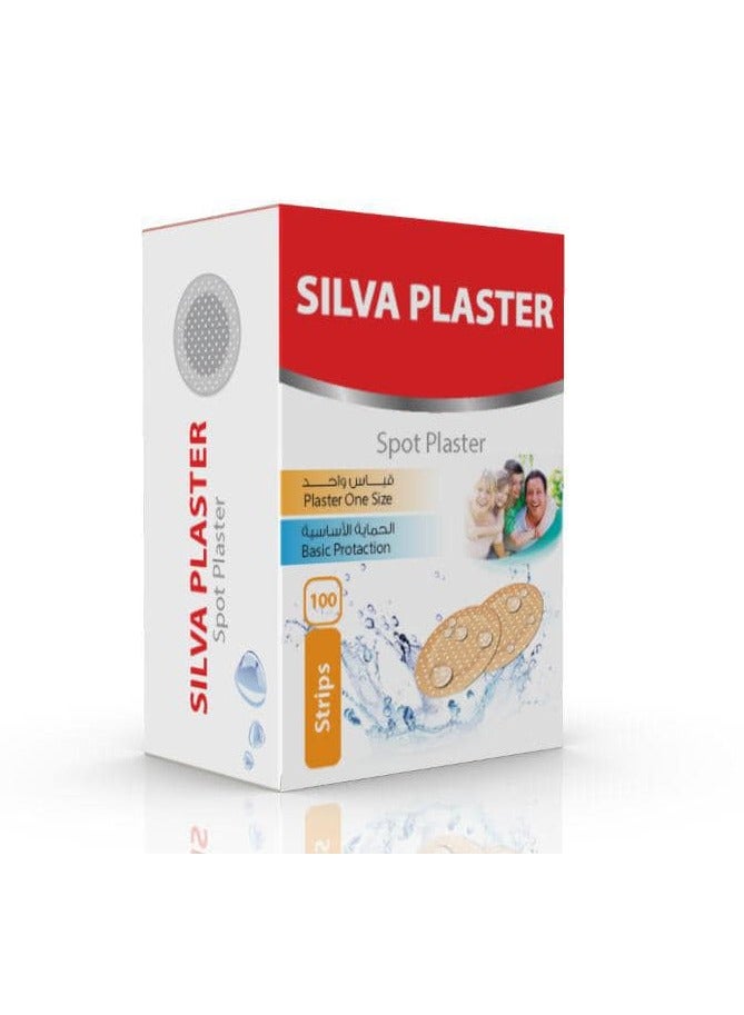 SILVA Spot Plaster One Size Basic Protection 100 Strips - Image 1