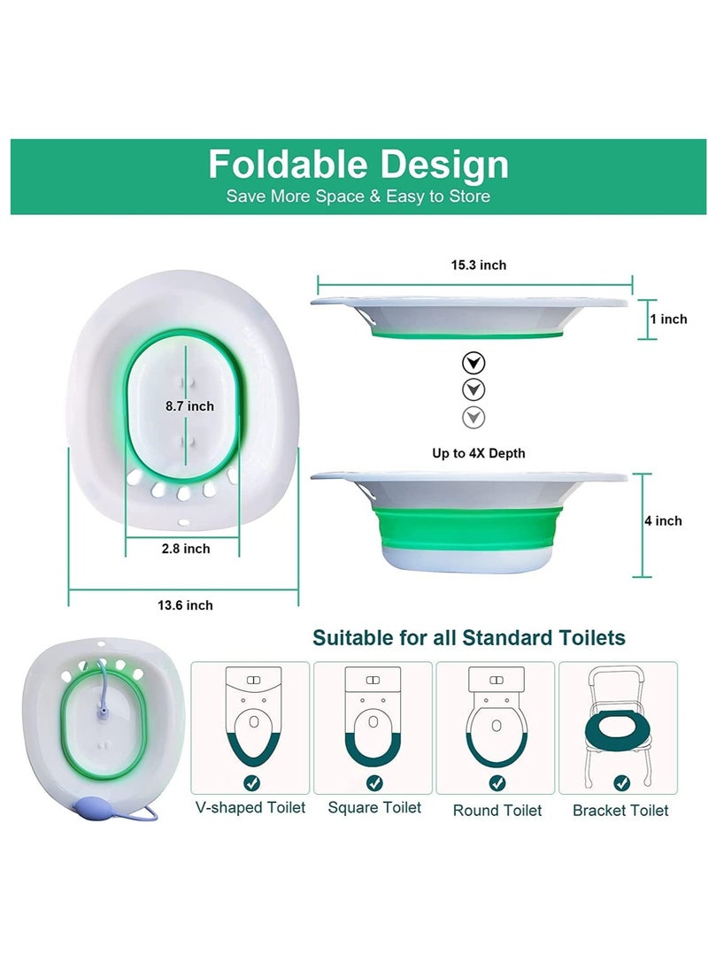 حمام سيتز لمقعد المرحاض ، حوض حمام سيتز القابل للطي للنساء الحوامل ، مقعد بخار يوني مع روي ، لرعاية ما بعد الولادة ، علاج البواسير ، مهدئ وتخفيف الالتهاب - pzsku/Z2D4C024B63203B1902B3Z/45/_/1703646820/3a142f7d-6fab-4b8f-a079-a199f3f4c591