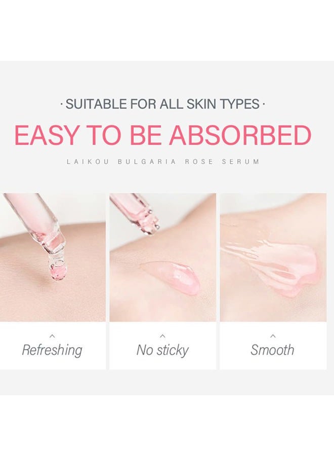 BEUKING Rose Facial Moisturizing Serum Anti-Aging Anti-Wrinkle Smooth Essence Improve Face Skin Daily Skin Care, Brighten, Hydrate, Firm and Reveal Radiant Skin - Image 4