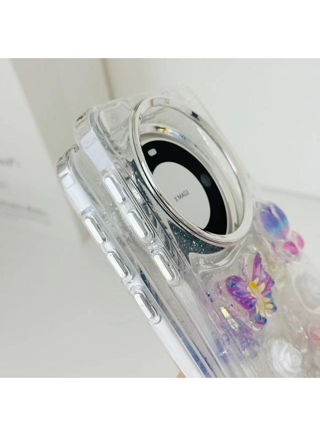 S-TOP Case For Huawei Mate 60 Pro Three-dimensional Colorful Crystal Butterfiy TPU Phone Case - Image 5