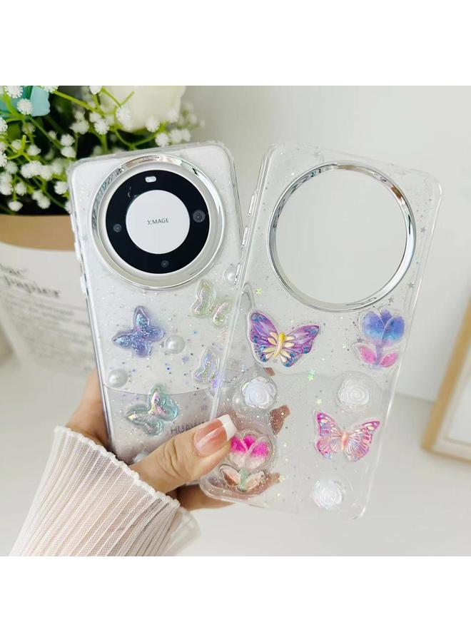 S-TOP Case For Huawei Mate 60 Pro Three-dimensional Colorful Crystal Butterfiy TPU Phone Case - Image 4