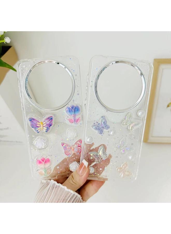 S-TOP Case For Huawei Mate 60 Pro Three-dimensional Colorful Crystal Butterfiy TPU Phone Case - Image 3