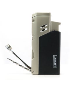 Honest Honest Windproof Torch Lighter Butane Gas Lighter Blue Flame Refillable Lighter with Puncher For Candles and BBQ  - Image 1