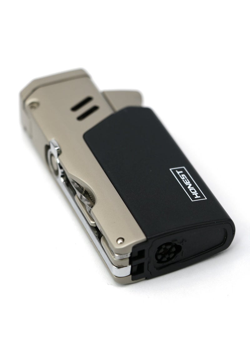 Honest Windproof Torch Lighter Butane Gas Lighter Blue Flame Refillable Lighter with Puncher For Candles and BBQ - Image 5