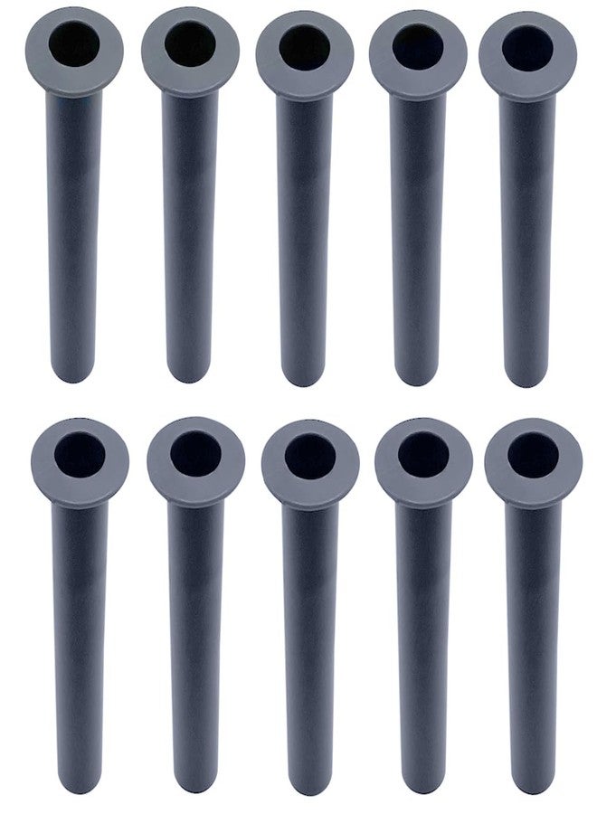 Poolzilla 10 Pack Gray Sleeve and Cap Set for Pool Safety Fence Poles | Can Be Used with Concrete, Pavers, Deck, Ground - Image 1