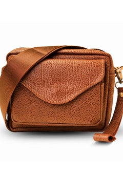 Motevia Handbag&Crossbody Bag Men Genuine Leather 2 * 1 Shoulder Bag for Men Crossbody Bag Men with Shoulder Strap and Wristlet Strap  - Image 1