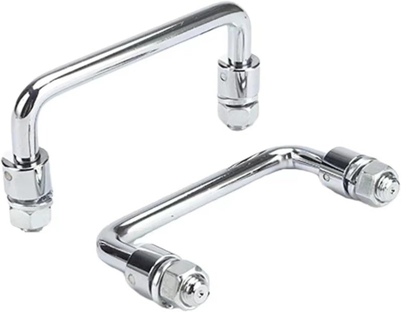 Small Size U Shaped Pull Up Bar Handle 2 Pcs Iron Steel Folding Rods For Drawers Kitchen Closet Wardrobe - Image 1